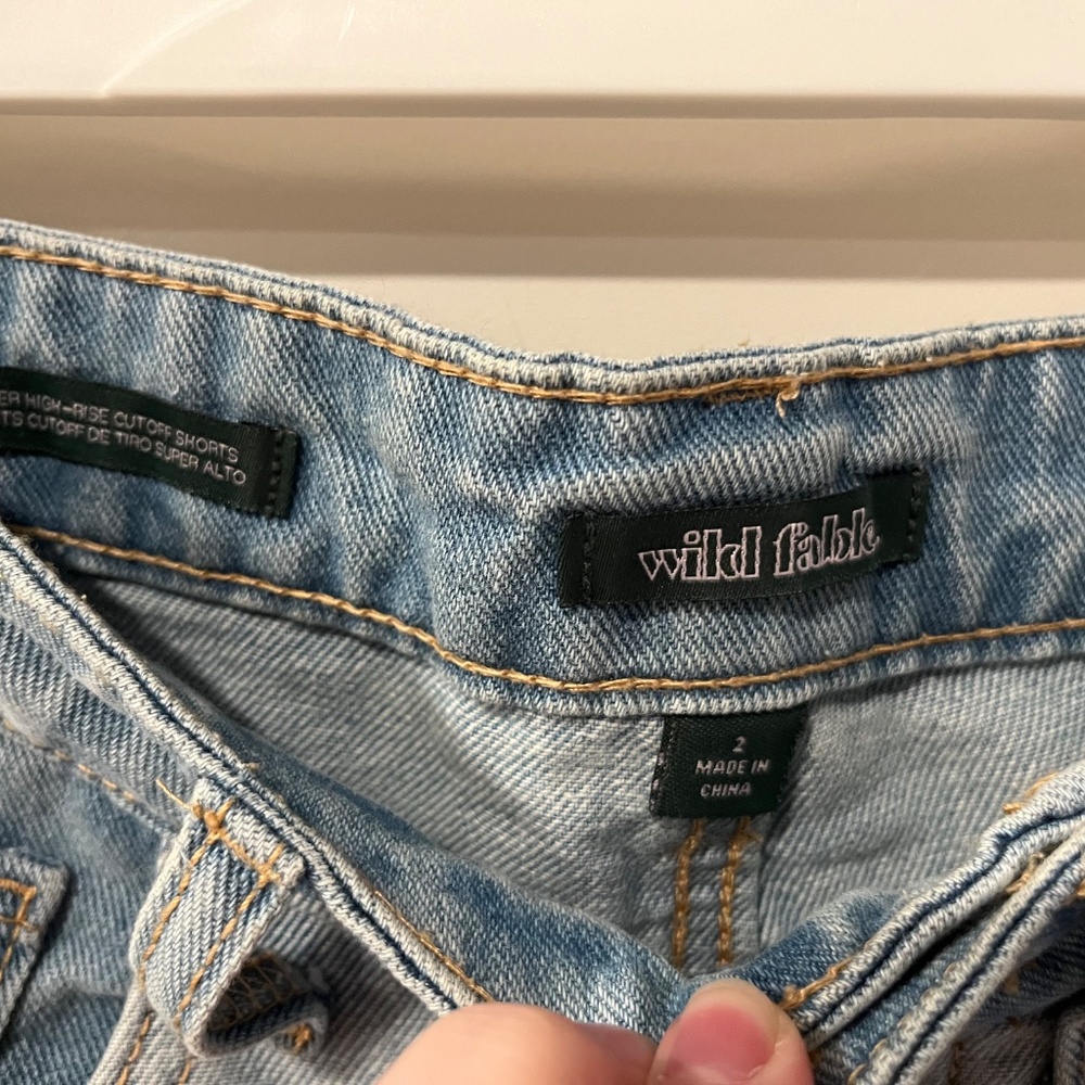 Wild Fable Patterned Denim Shorts - Picture 2 of 3